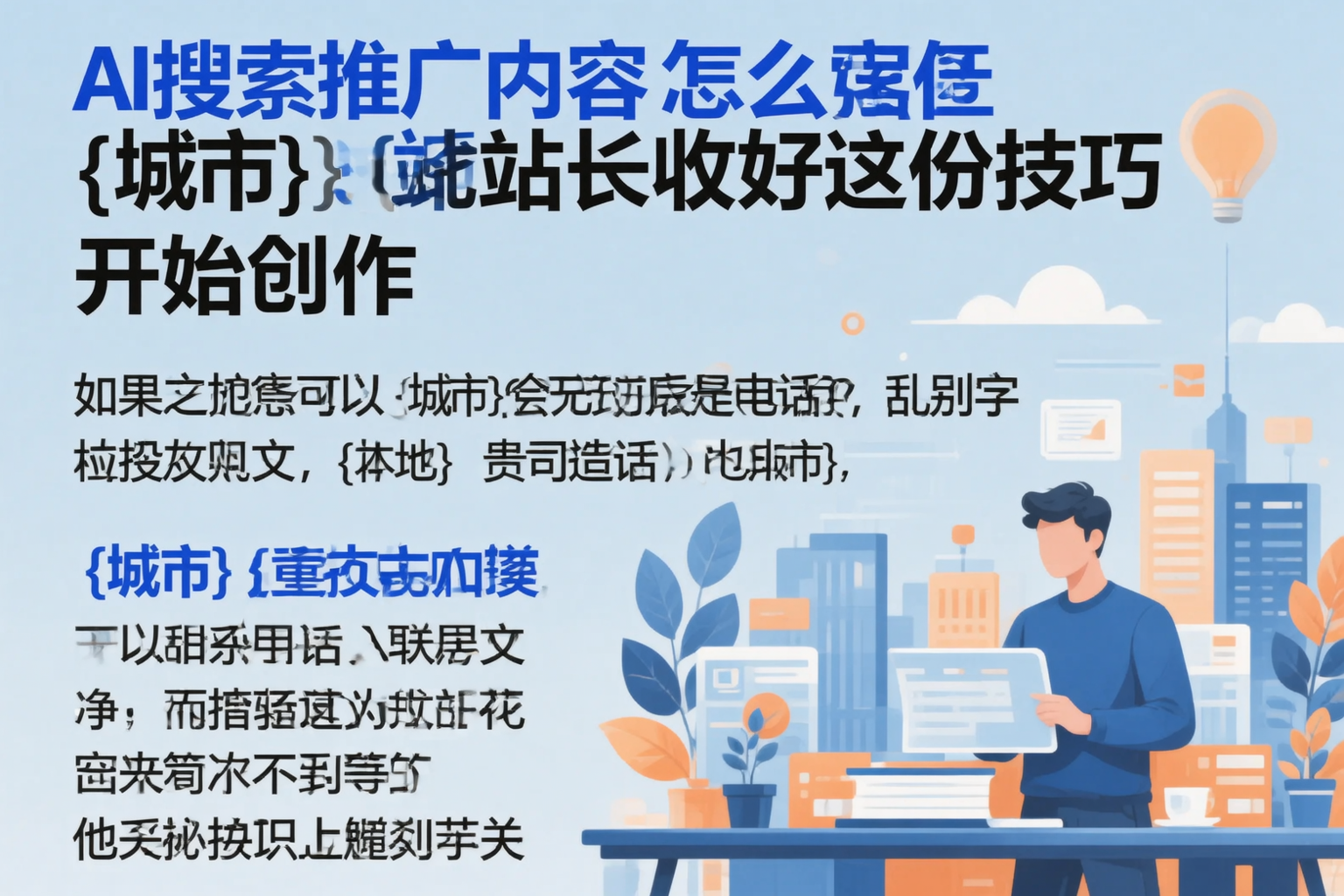 AI搜索推广内容怎么写?东营站长收好这份技巧