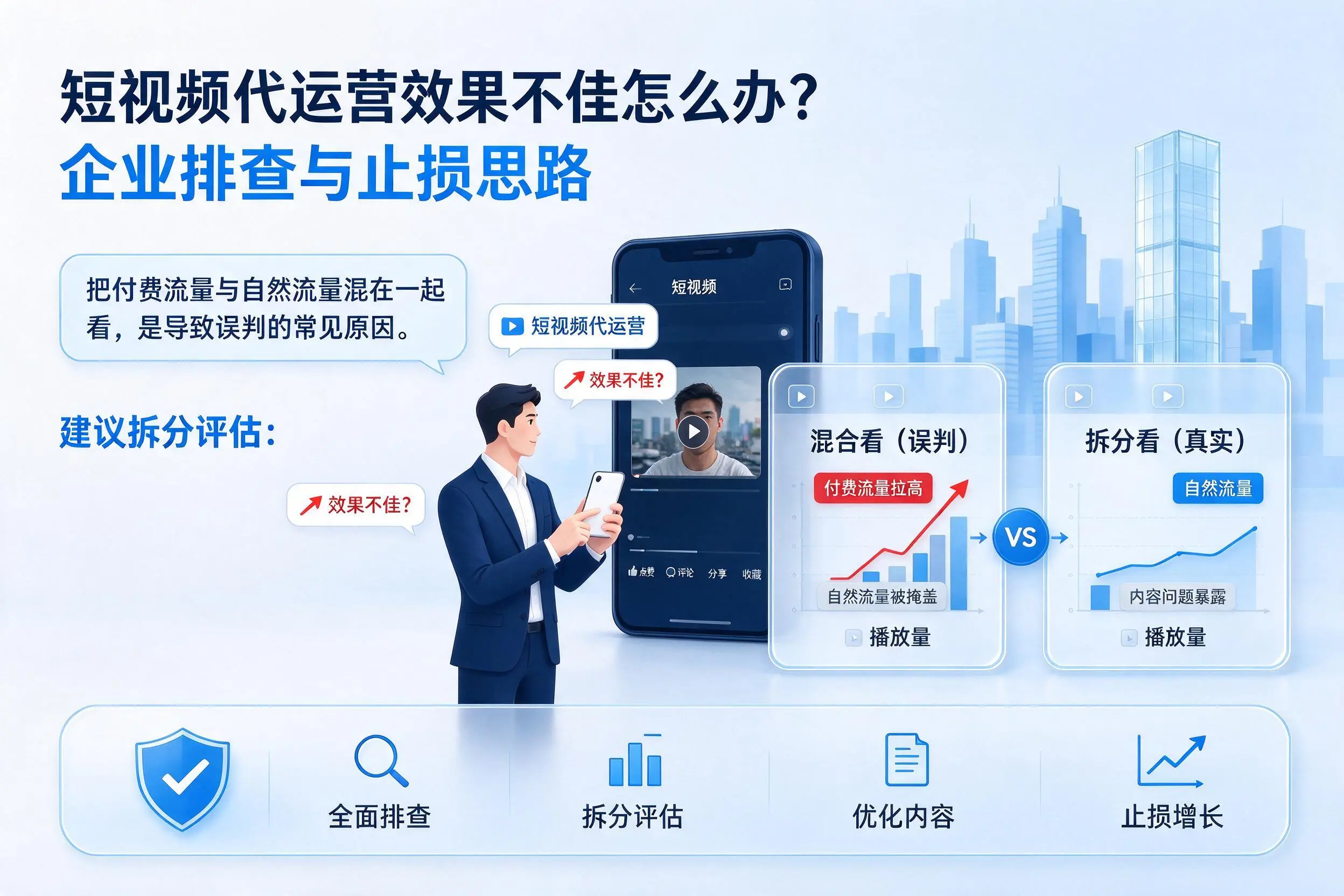 短视频代运营效果不佳怎么办？东营企业排查与止损思路