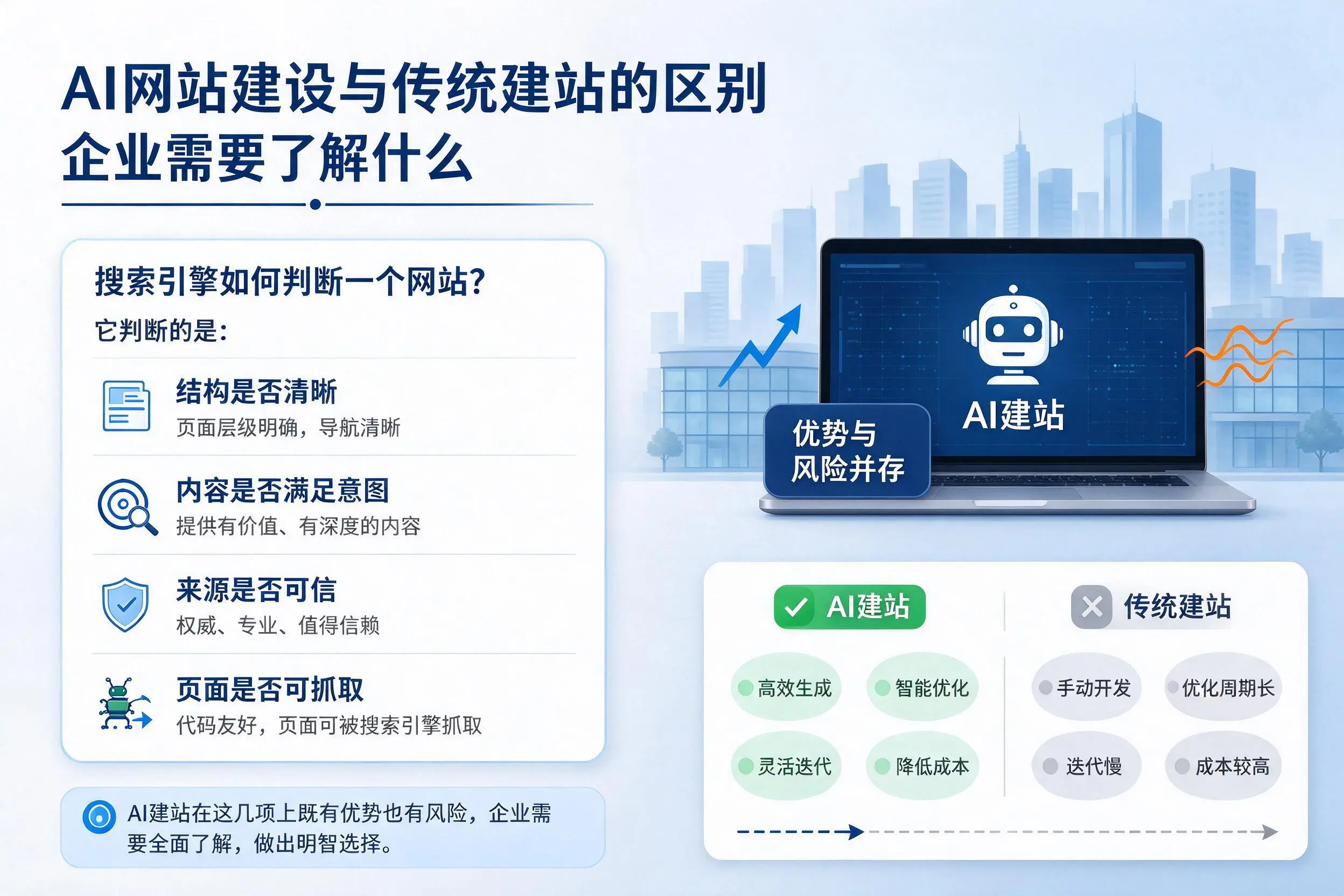 AI网站建设与传统建站的区别，东营企业需要了解什么