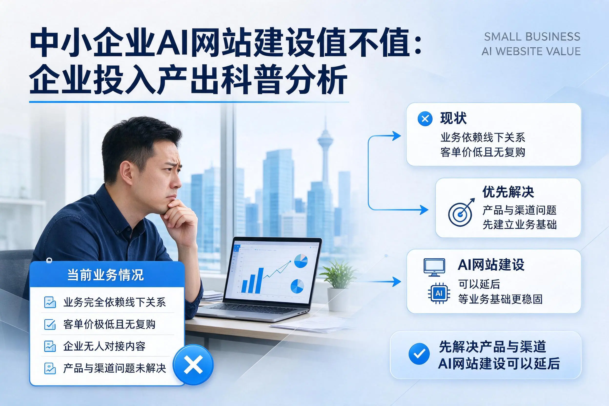 中小企业AI网站建设值不值：东营企业投入产出科普分析