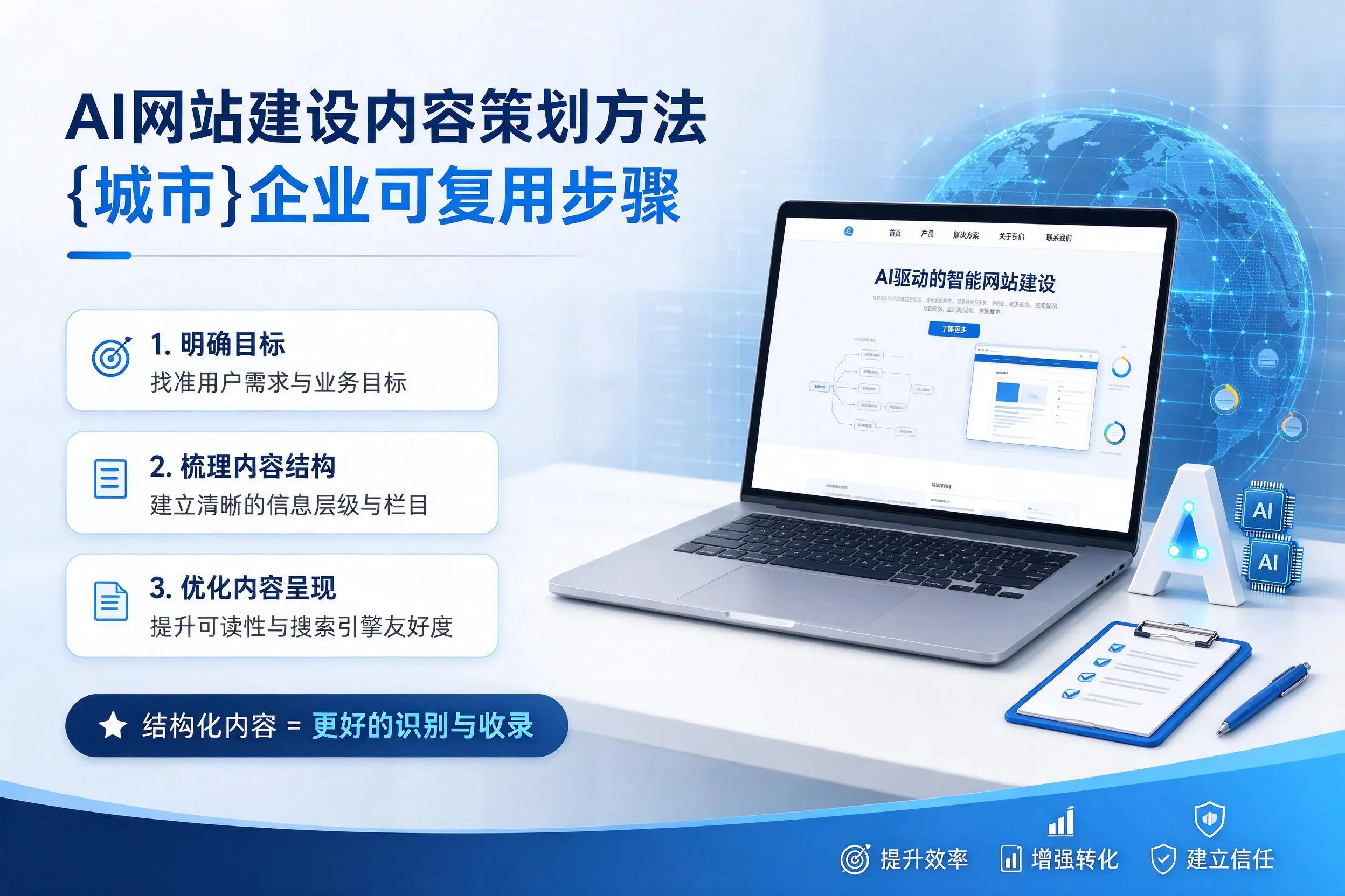 AI网站建设内容策划方法，东营企业可复用步骤