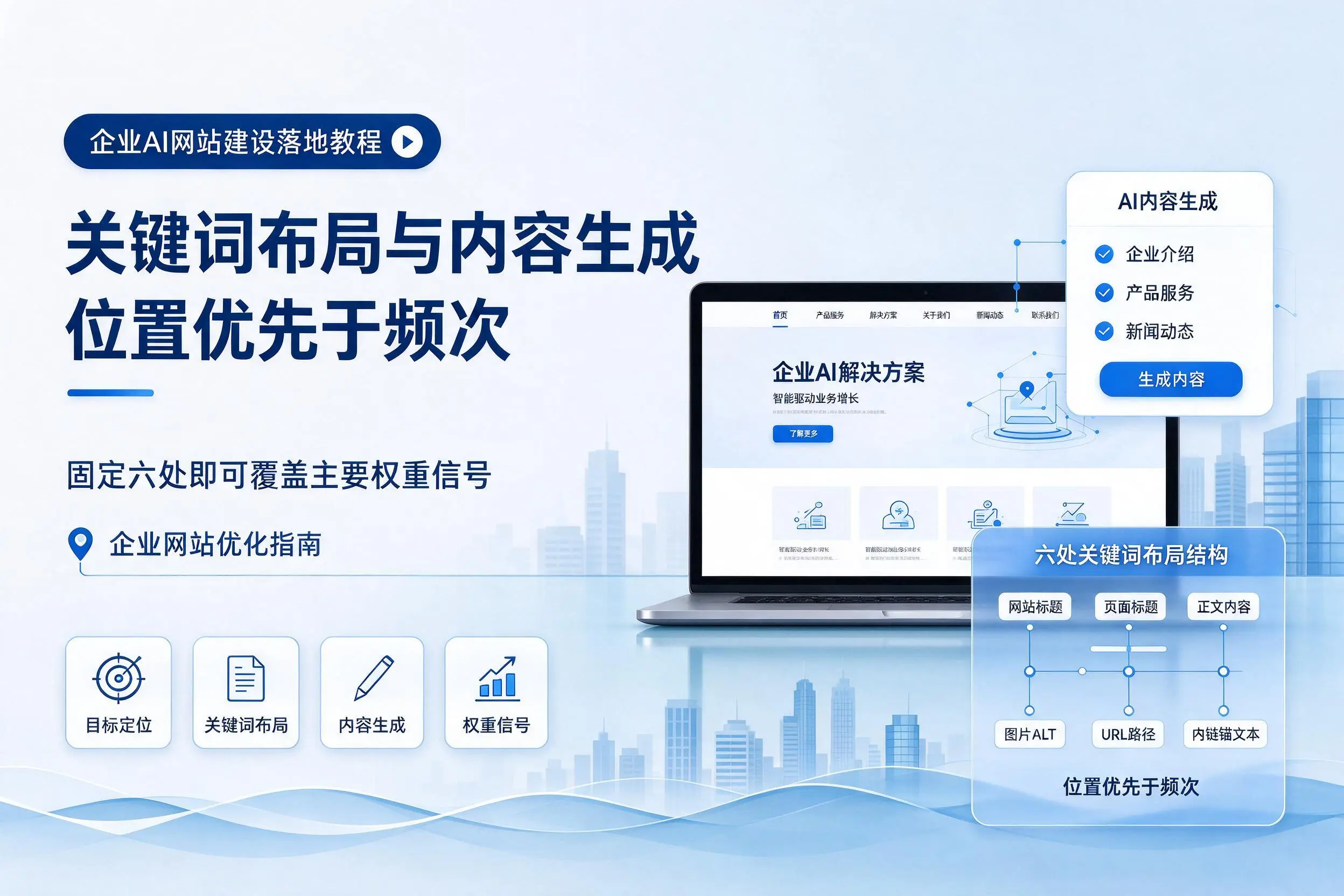 东营企业AI网站建设落地教程:关键词布局与内容生成